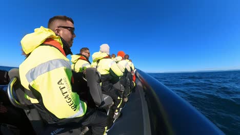 Schlauchboot-Zur-Suche-Nach-Walen-In-Reykjavík