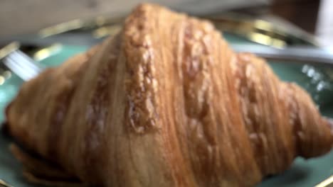 Closeup-of-croissants-in-slow-motion.-Homemade-bakery
