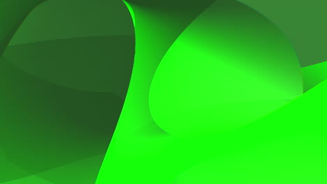 Abstrakte-Grüne-Hintergrundanimationsschleife-Aus-Geometrischen,-überlappenden-Farbverlaufsebenen