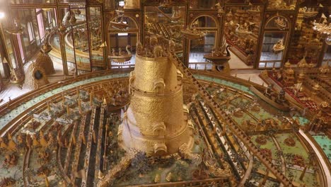 miniature-of-heaven-the-holy-golden-city-from-different-angle-video-is-taken-at-Soni-Ji-Ki-Nasiya-Jain-Temple,-Ajmer,-Rajasthan,-India-on-Aug-19-2023