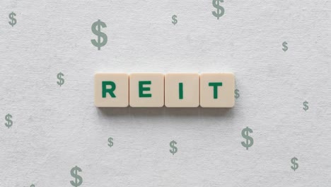 Green-Dollar-Signs-Going-Up-Behind-The-REIT-