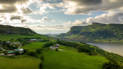 Aerial-hyperlapse-over-scenic-landscape-of-Fister-in-Norway-next-to-fjord
