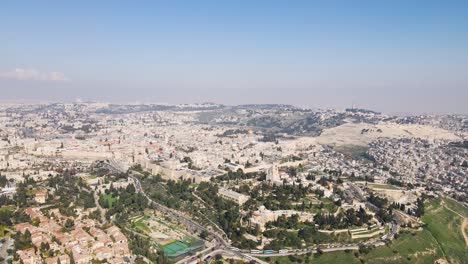 Vista-Aérea-De-La-Ciudad-Vieja-De-Jerusalén-4k