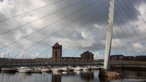 Mid-shot-of-Swansea-Marina-sale-bridge