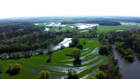 Malerische-Naturlandschaft-Mit-Fluss-Und-Feuchtgebieten-Im-Schutzgebiet-March-Thaya-Auen-In-Österreich