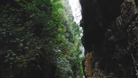 Ascending-Over-Sandstone-Pillars-Of-Zhangjiajie-National-Forest-Park-In-Zhangjiajie,-Hunan-Province,-China