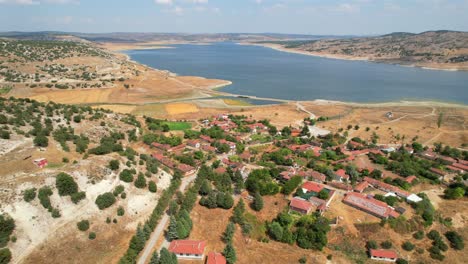 Big-Lake-In-The-Middle-Of-Turkey,-Aerial-View