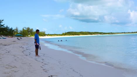This-is-a-static-video-of-the-Tropic-of-Cancer-beach-on-Exuma-in-the-Bahamas