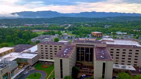 johnson-city-medical-center-aerial-pullout-with-mountain-backdrop-in-johnson-city-tennessee