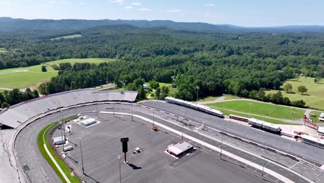 low-aerial-pullout-north-wilkesboro-speedway-in-north-wilkesboro-nc,-north-carolina