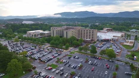 high-aerial-push-in-johnson-city-medical-center-in-johnson-city-tennessee