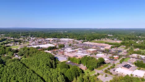 aerial-push-in-to-clemmons-nc,-north-carolina