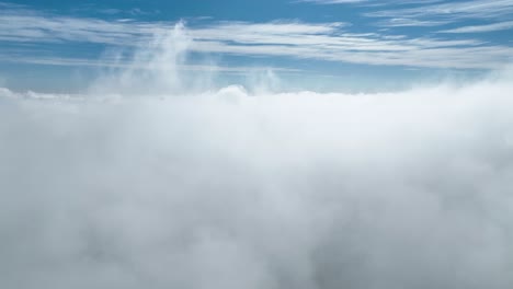 über-Wolken-Am-Blauen-Himmel-In-Der-Horizontskyline