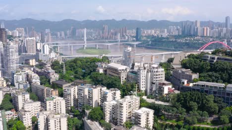 Chongqing,-Chinesische-Megastadt,-Durchquert-Vom-Jangtsekiang