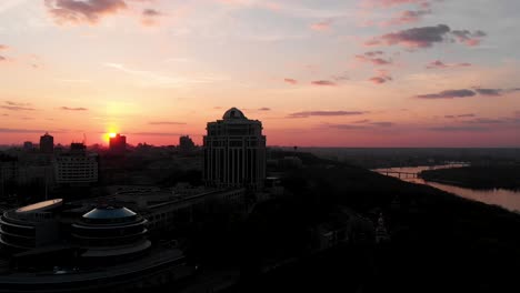 Sunset,-Beautfiul,-Kiev,-Arcitecture,-Dnepr,-Beautiful,-cinema,-peace