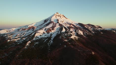 Drone-Shot-of-a-snow-capped-Mountain
