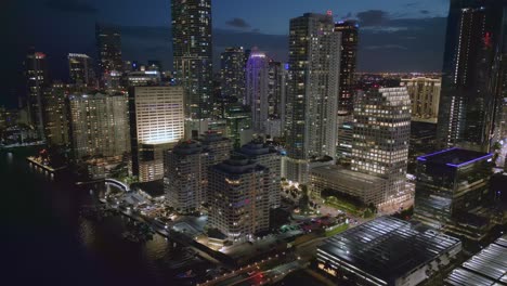 Miami-downtown-on-waterfront-at-night