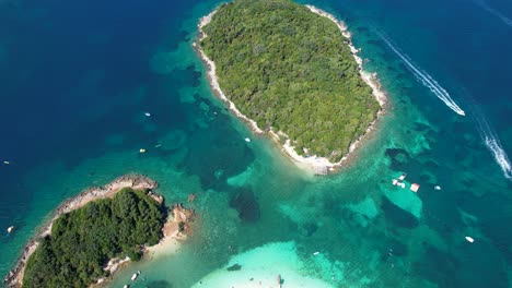 Ksamil's-Pristine-White-Sand-Beach,-Emerald-Seas,-and-Affordable-Paradise:-A-Must-Visit-Destination-for-Tourists-on-a-Summer-Vacation