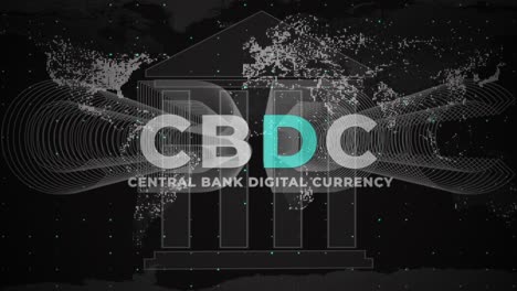 Text-Der-Digitalen-Währung-Der-Zentralbank-Auf-Einem-Weltkartenhintergrund---CGI-Rendering