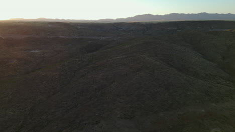 Vast-Desert-Landscape-with-Morning-Sunrise-Glow