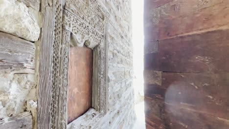 Revealing-Old-wooden-design-on-the-window-frame-of-Altit-Fort-Hunza---Classical-wooden-design-on-the-doors-and-windows