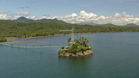 Point-of-interest-drone-view-of-Bacuag-Hanging-Bridge-and-Octopus-Islet