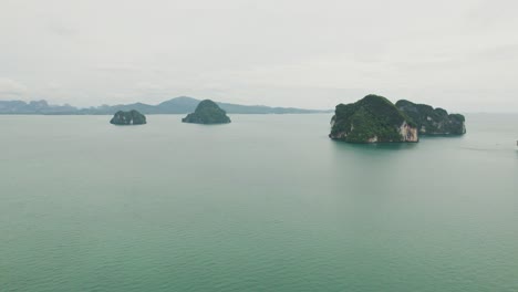 Thailand's-Pristine-Islands-in-the-Andaman-Sea-with-Turquoise-Waters-near-Krabi-and-Phuket-from-an-Aerial-Drone