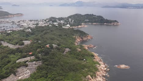 Vista-Aérea-De-La-Isla-Cheung-Chau-En-Hong-Kong