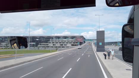 In-daylight,-partly-cloudy-sky,-a-view-from-a-bus-en-route-to-Istanbul-Airport's-terminal