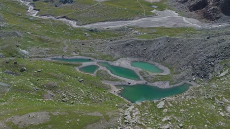 Group-of-five-mountain-lakes-in-summer-season-in-Valmalenco-of-Valtellina-in-northern-Italy