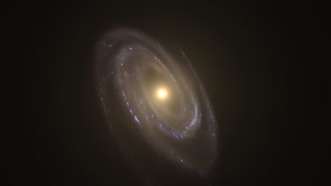 Spiral-galaxy-in-the-darkness-of-the-universe