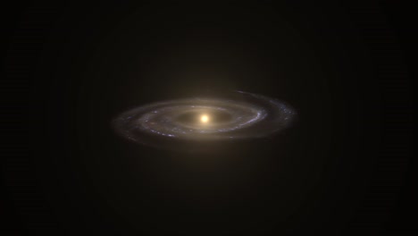 Spiral-galaxy-in-the-void-of-the-universe