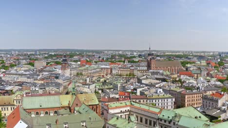 Krakauer-Altstadt-Polen-Alte-Historische-Paläste-Und-Burgen-Atemberaubende-Luftaufnahmen