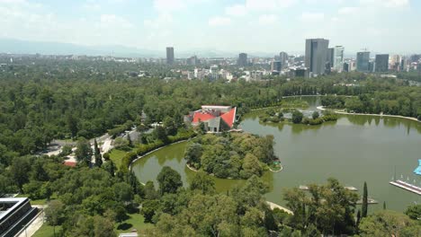 Drone-shot-Casa-del-Lago-Chapultepec-Mexico-City