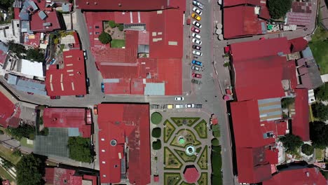 Luftdrohnenaufnahmen-Der-Innenstadt-Von-Mineral-Del-Chico,-Hidalgo,-Mexiko