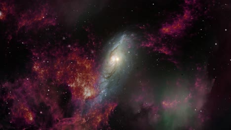 Galaxien-Unter-Den-Nebeln-Im-Universum