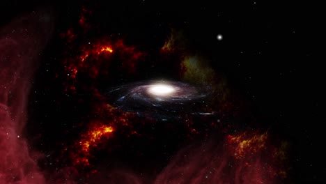 Galaxia-En-Medio-De-Gas-Nebulosa