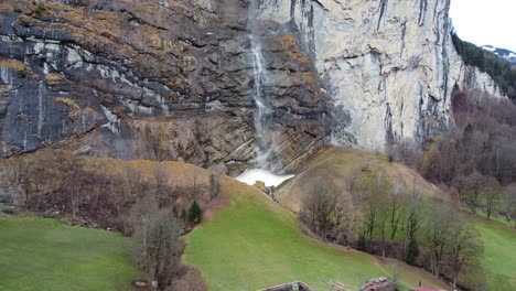 Switzerland--Lauterbrunnen--Staubbach-Falls--Trümmelbach-falls-4K--drone-footage