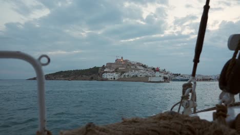 Ibiza-old-town-and-harbour-view-from-sea