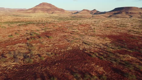 Scenic-aerial-landscape-of-the-arid-Damaraland-wilderness-of-northern-Namibia