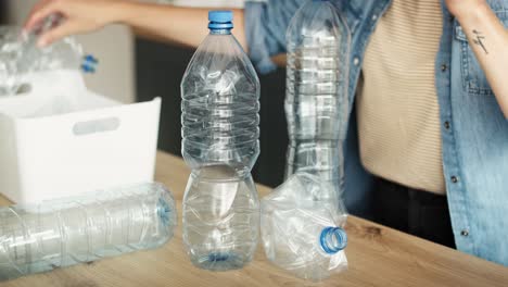 Static-video-of-recycling-plastic-bottles