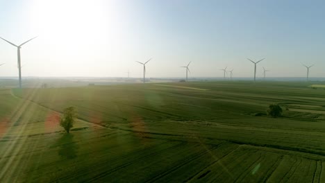 Windkraftanlagen-Auf-Dem-Feld