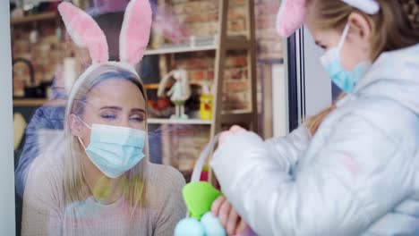 Video-of-girl-showing-mother-an-Easter-eggs-during-quarantine