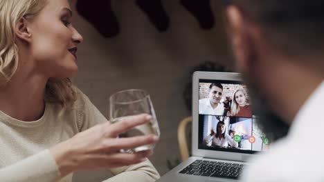 Talking-with-friends-by-video-call-during-the-Christmas