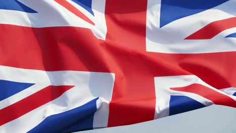 Sehr-Nahe-Sicht-Auf-Die-Britische-Flagge