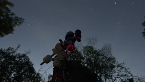 Telescope-Mounted-On-Star-Tracker-Photographs-The-Night-Sky-With-Clouds