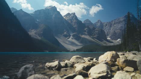 A-Cinematic-shot-of-the-scenery-of-the-iconic-and-famous-place-of-Moraine-Lake