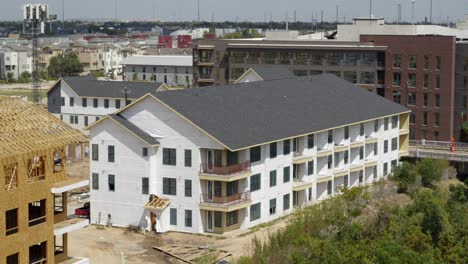 Aerial-view-of-new-home-development-in-Houston,-Texas
