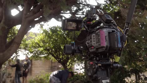 Slow-motion-behind-the-scenes-shot-of-a-camera-operator-using-a-Sony-FX6-rig