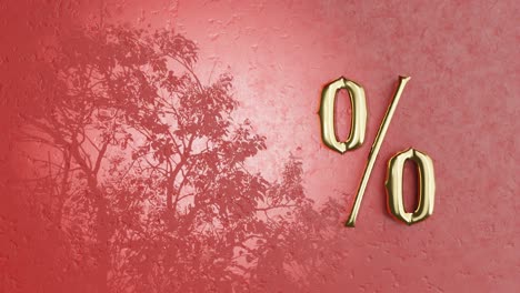 Gold-percentage-symbol-on-red-background-Animation-Template
